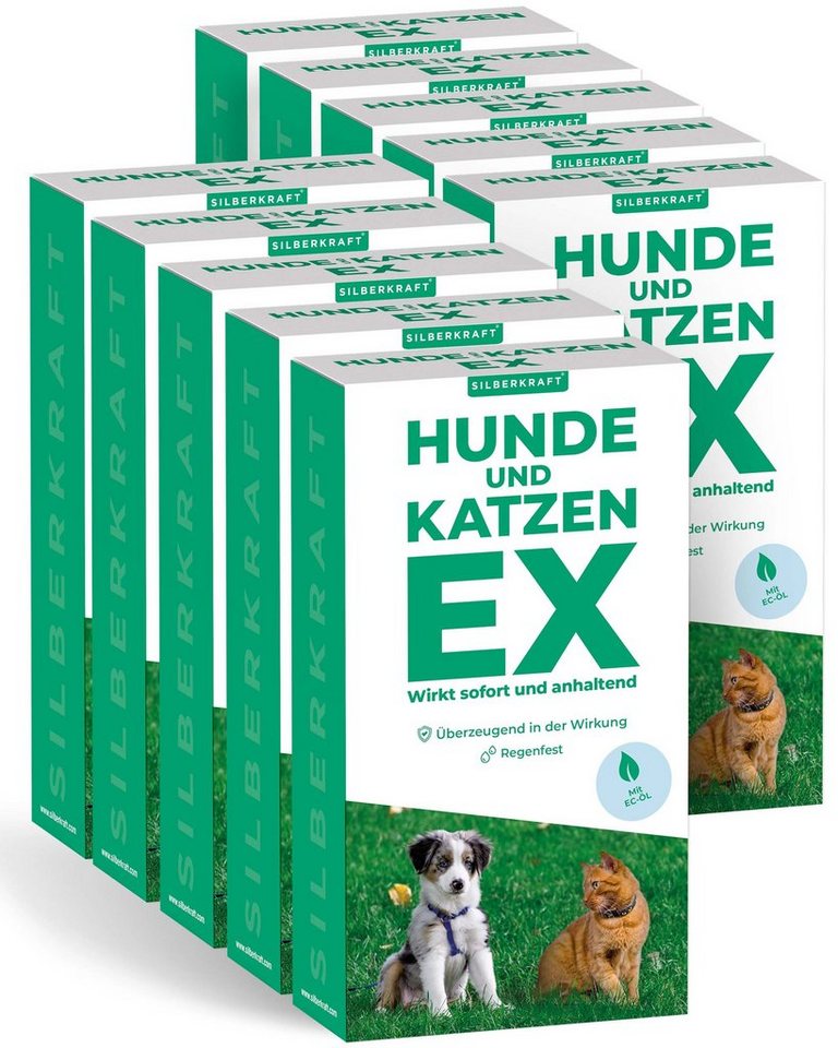 Silberkraft Vergrämungsmittel Hunde & Katzen Stopp Ex Granulat, 10-St., Vertreibt schonend Hund & Katze von Silberkraft