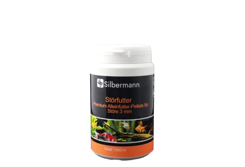 Silbermann Störfutter 4-6 mm - sinkendes Hauptfutter für Störe (10000 ml) von Silbermann