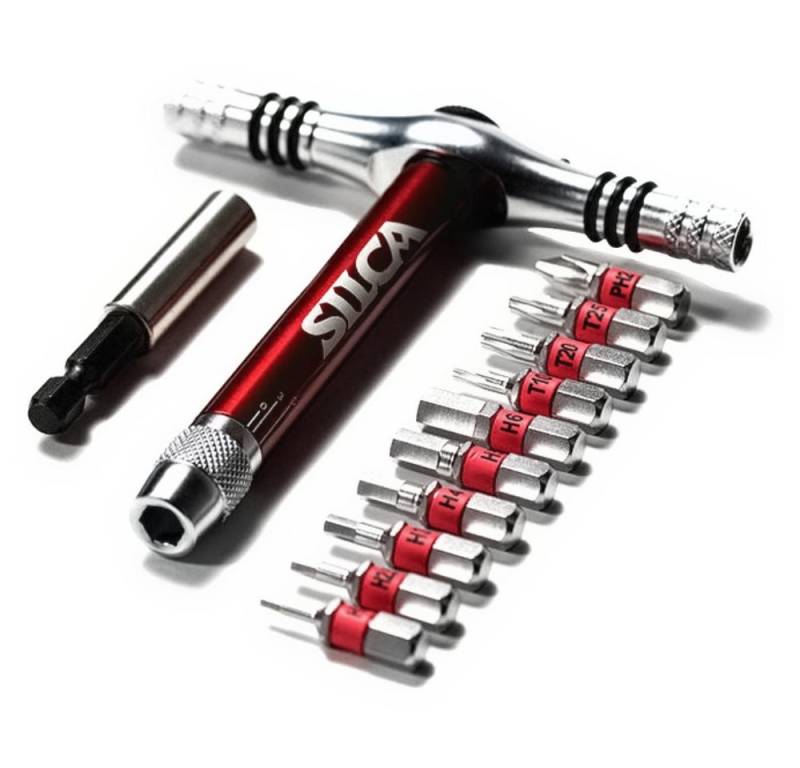 Silca Montagewerkzeug Silca Ratschenschlüssel-Set T-Ratchet + TI-Torque Kit" + Transporttasc von Silca