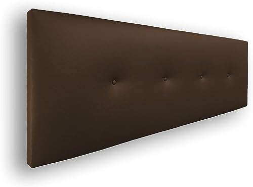 Silcar Home - Silvi Polsterkopfteil - Elegantes modernes Design, Einfacher Aufbau, Hoher Komfort - Schokolade, 145 cm, Kunstleder von Silcar Home
