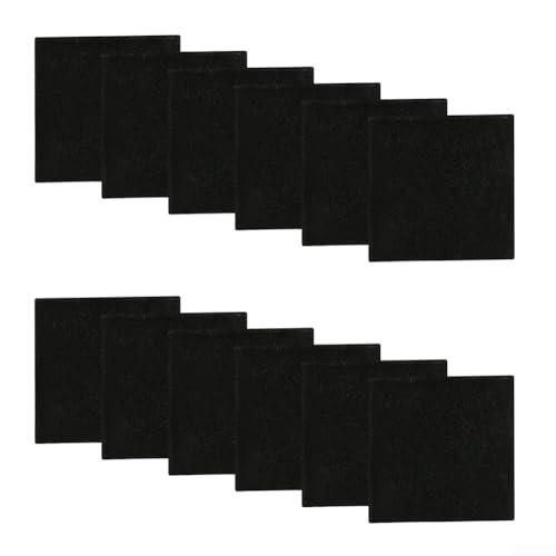 12 Aktivkohlefilter für Komposteimer beseitigen und verhindern Fruchtfliegen (quadratisch: 165 x 165 x 10 mm) von Sileduove