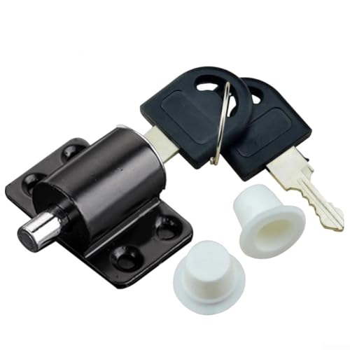 Adequate Security Solution Aluminium-Schiebetürschlösser zum Schutz junger Menschen (schwarz) von Sileduove