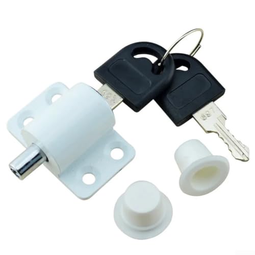 Adequate Security Solution Aluminium-Schiebetürschlösser zum Schutz junger Menschen (weiß) von Sileduove