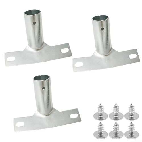 Besenstielhalter mit Schrauben zur Reinigung von Werkzeuggriffen, Metallkonstruktion für sicheren und stabilen Halt, entworfen für Griffe mit 23 5 mm Durchmesser, mehrere Set-Optionen erhältlich (3 von Sileduove