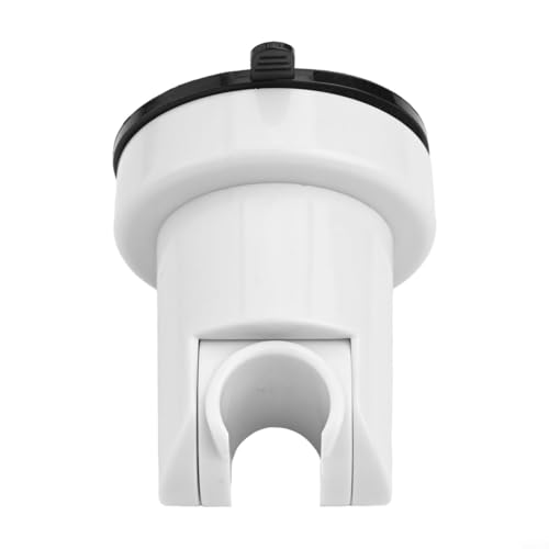 Duschkopfhalter mit abnehmbarem Saugnapf und Wandhalterung, verstellbare ABS-Kunststoffhalterung, kompatibel mit glatten Oberflächen einschließlich Fliesen, Glas, Metall, Holz (Weiß) von Sileduove