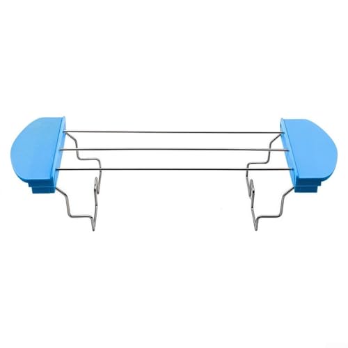 Edelstahl Toaster Warmhalterost Brot- und Sandwichhalter mit Anti-Verbrühungs-Griffen für sichere Verwendung (blau) von Sileduove