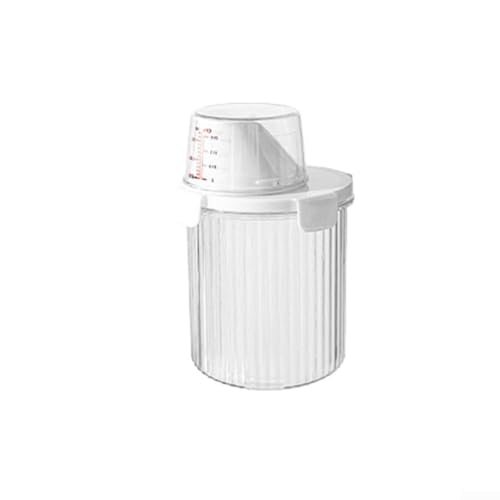 Effiziente Waschmittel-Aufbewahrungsbox, Kunststoffbehälter mit benutzerfreundlichem Design für einfachen Zugang (rund (800 ml)) von Sileduove