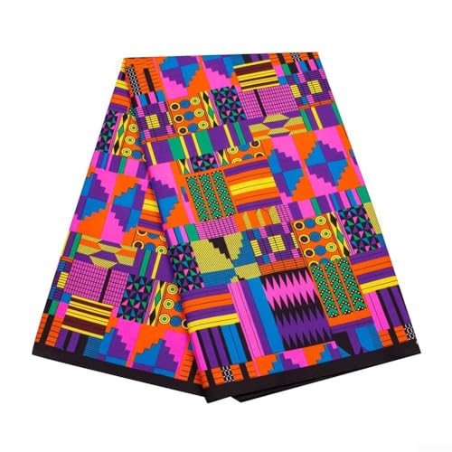 Einzigartiger Wachsstoff für DIY-Näh- und Modeprojekte, schöne Ankara-Designs aus Polyester von Sileduove