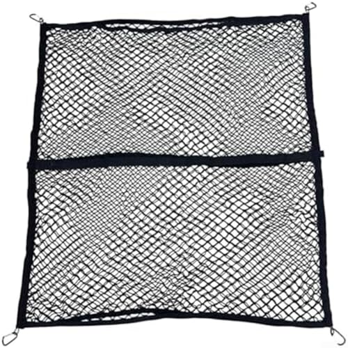 Elastisches Gepäcknetz für den Kofferraum des Autos mit zwei Schichten und 6 Haken, um Gegenstände während des Transports fest zu sichern Elastisches Gepäcknetz für den Kofferraum des Autos mit zwei Schichten und 6 Haken, um Gegenstände während des Transports fest zu sichern von Sileduove