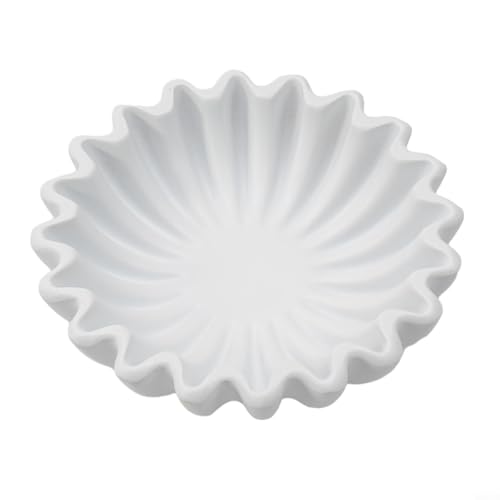 Elegante Schüssel für Heimdekoration, einzigartiges Design für Couchtisch und Bücherregal (weiß S) von Sileduove
