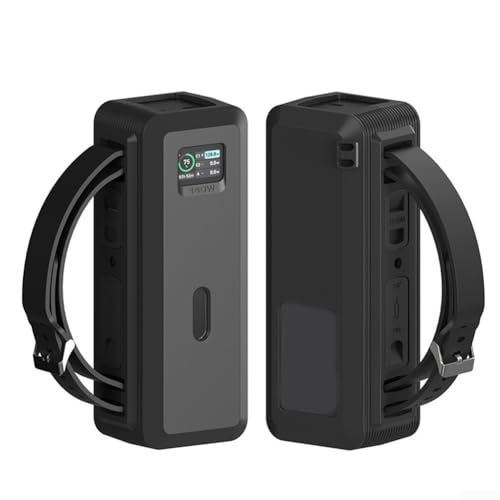 Für Anker 737 Power Bank Staubdichte Silikonhülle Soft Touch und Easy Carry Design (Schwarz) von Sileduove