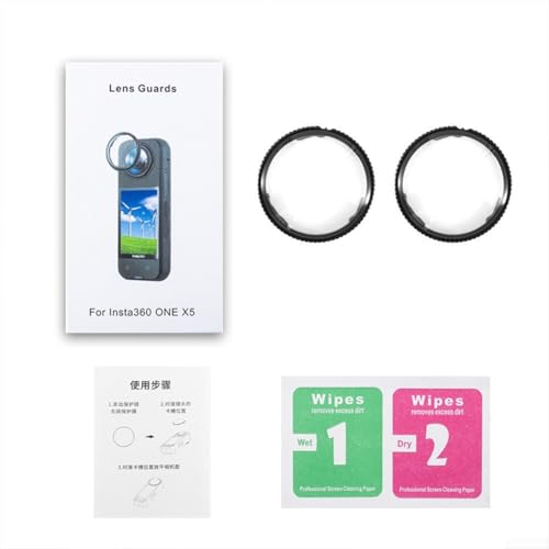 Gehärtetes Glas für Insta360 X5 Objektiv, verbesserte Haltbarkeit für kreative Fotografie (PC) von Sileduove