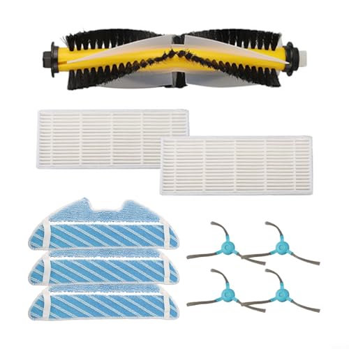 Hauptseitenbürste, Wischmopp-Filter, Ersatz-Set, kompatibel mit Sensor SRV Serie Staubsauger, einschließlich Modellen 4200BK 4250SL 2230TI 6250BK 9250BK 9200BK (A) von Sileduove