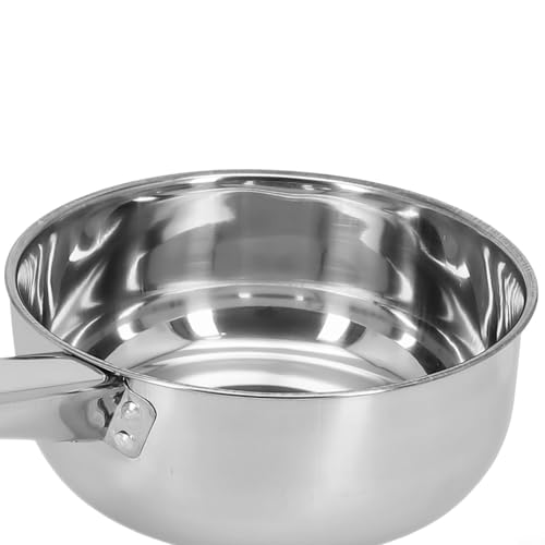 Küchenkelle mit verdicktem Griff für einfache Handhabung, Edelstahllöffel zum Kochen, Schaufeln und Servieren (18 cm) von Sileduove