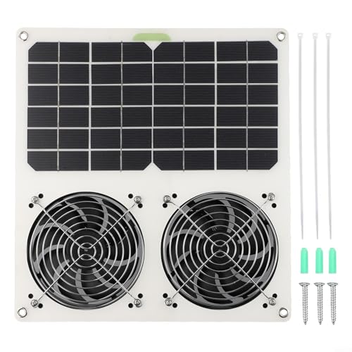 Leistungsstarker Solarventilator mit zwei Flügeln für verbesserte Luftzirkulation in Tierhäusern und Werkstätten von Sileduove