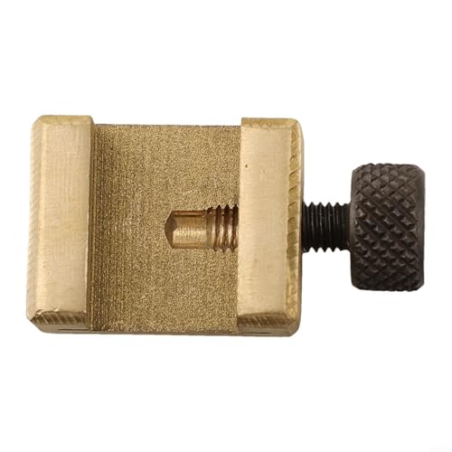 Lineal-Stopper, Zaun-Locator mit Positionierungsblock und Schraubensicherung für präzise Messmarkierung und gerades Linienzeichnen auf Stahllinealen (20 mm) von Sileduove