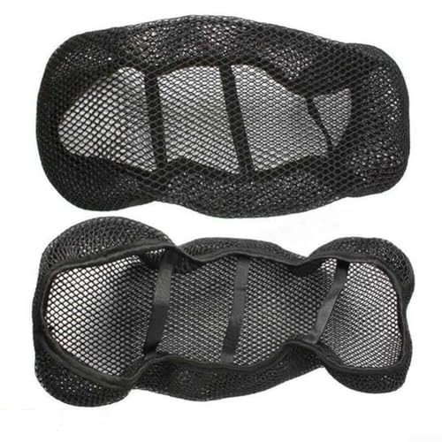 Motorrad-Sitzbezug mit atmungsaktivem 3D-Netz und rutschfestem Kissen, hitzebeständiges und elastisches Sitzpolster für Motorrad und E-Bike (82 x 42) von Sileduove