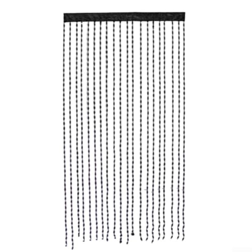 Perlenvorhänge für Türen und Schränke, stilvoller Raumteiler mit funktionalem Design (schwarz) von Sileduove
