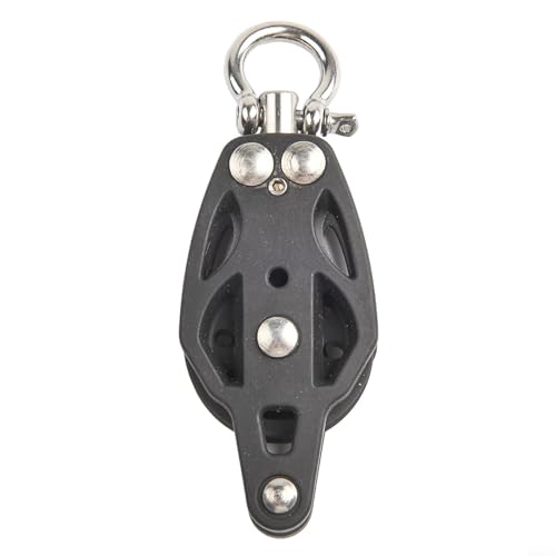 Schwenkbarer Segelblock, 35 mm, mit Becket für Segelboot, für Takelage, hergestellt aus T316 Edelstahl für Langlebigkeit und Widerstandsfähigkeit Schwenkbarer Segelblock, 35 mm, mit Becket für Segelboot, für Takelage, hergestellt aus T316 Edelstahl für Langlebigkeit und Widerstandsfähigkeit von Sileduove