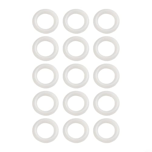 Set von Kunststoff-Häkelringen für DIY Handtasche Handwerk Kunststoff Kreis Haken Zubehör Multipack für kreative Projekte (22,2 mm) von Sileduove