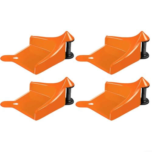 Sileduove 4 Stück Auto Schlauch Führung, Autowaschwasser, Rohr, Anti-Quetsch-Werkzeuge(Orange) von Sileduove