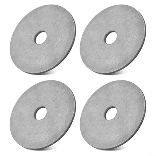 Sileduove 4 Stück Edelstahl-Unterlegscheiben, Edelstahl-Unterlegscheiben, 10,2 cm, Positionierung für flache Messpfähle, Bautechnik-Projekte (4 Stück) von Sileduove