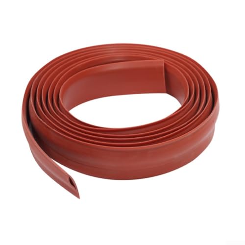 Sileduove Flexible PVC-TPE-Kantenleiste, 6 m, dekorative Zierleiste für Zuhause, Wand, Tür, Fenster, nahtlos, lackierbar, Installation in Rot, Schwarz oder Grau (rot) von Sileduove