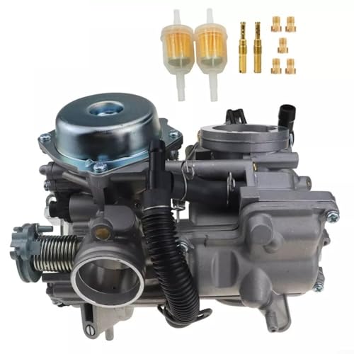 Sileduove Für Honda Shadow VLX 600 VT600 Vergaser Ersatz OEM 16100-MR1-673 16100-MR1-672 16101-MY0-670 Metallkonstruktion Schwarz Finish von Sileduove