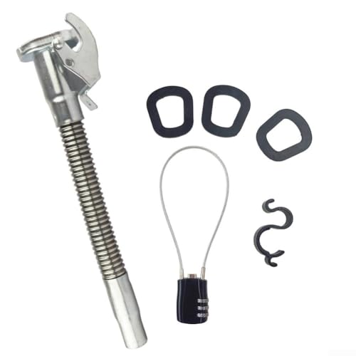 Sileduove Für Öltrommel-Führungsrohr mit Karbonstahl-Konstruktion, Kraftstoffleitung und Dichtungsring-Set für 5/10/20L Gallonen Tanks mit Haken und Drahtseilzubehör von Sileduove