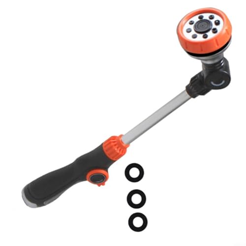 Sileduove Gartenbewässerungswerkzeug, 47 cm, verstellbarer Winkel, Bewässerungssprinkler für Blumen, Rasen, Pflanzen, ABS, Mehrzweck-Gartengerät mit 1,9 cm Gewinde (mit Dichtungen) von Sileduove
