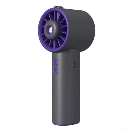 Sileduove Handventilator mit starker Windkraft und verlängerter Nutzungsdauer, perfekt für Outdoor-Abenteuer oder Schreibtischgebrauch (grau) von Sileduove