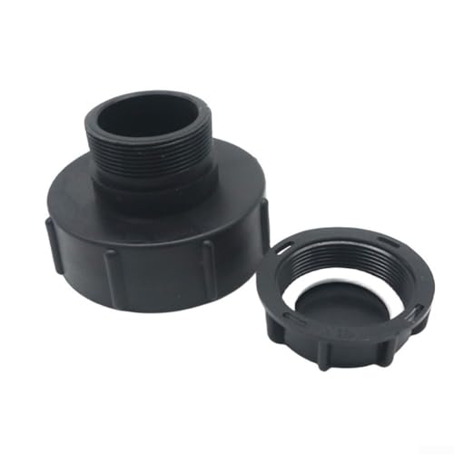 Sileduove IBC Tankadapter mit auslaufsicherem Design, verbindet S100 x 8 mit S60 x 6 Grobgewinde, ideal für Bewässerungssysteme (B) von Sileduove