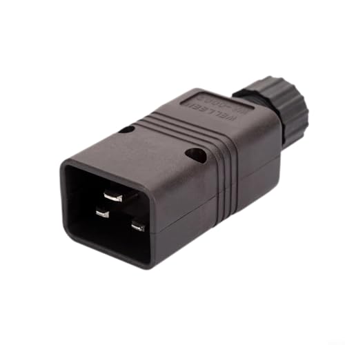 Sileduove IEC320-C20 IEC320 C19 C20 Steckdosenstecker in Industriequalität, 16 A, 250 V Wechselstrom, für PDU USV-Geräte (IEC320-C20) von Sileduove