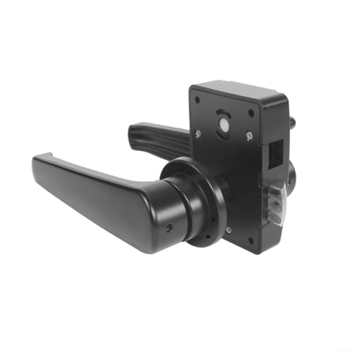 Sileduove Legierung Wohnmobil, WC Türschloss, Schwarz Wohnmobil Bad Wc Türschloss Griff Hebel Latch Für RVs Yachten, für Camper RV, Wohnwagen Boot Sileduove Legierung Wohnmobil, WC Türschloss, Schwarz Wohnmobil Bad Wc Türschloss Griff Hebel Latch Für RVs Yachten, für Camper RV, Wohnwagen Boot von Sileduove