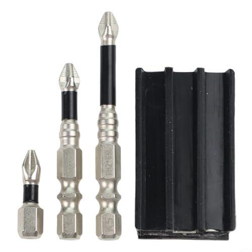 Sileduove Magnetischer Bithalter für Schlagschrauber und Bohrer, Silikon-Bohrer-Zubehör mit starkem Magnet für sichere Bitaufbewahrung für 25 mm, 50 mm, 65 mm Schraubendreher-Bits (B) von Sileduove