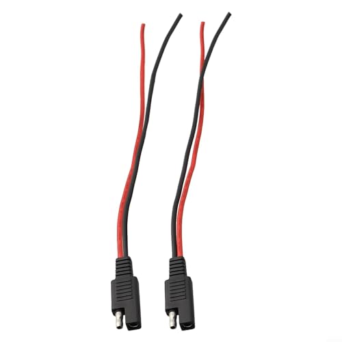 Sileduove SAE-Verlängerungskabel, SAE-Stecker, SAE Quick Connect/Disconnect Extension Wire, 2 Stück Harness ​18AWG 10A für Motorrad, Auto, Traktor, Batterieklemmen für Boote von Sileduove