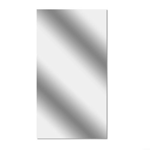 Sileduove Selbstklebender PET-Spiegel Spiegelfolie Wandspiegel Spiegelfolie Groß Ganzkörperspiegel Türspiegel Klebespiegel Spiegelfliesen Selbstklebend 200X60cm Glas HD DIY Spiegel Kleben Wand von Sileduove