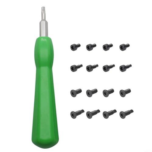 Sileduove Sicherheitsschrauben-Set mit doppelseitigem Schraubendreher-Bit, kompatibel mit Ring-Video-Türklingel-Installations-Ersatz-Set (grün) von Sileduove