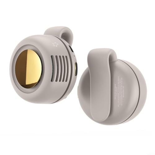 Sileduove Tragbarer Mini-Ventilator mit Clip, persönliches Kühlgerät mit 360-Grad-Drehung, 3 Geschwindigkeitsstufen, für Aktivitäten im Innen- und Außenbereich, kleine tragbare Größe von Sileduove