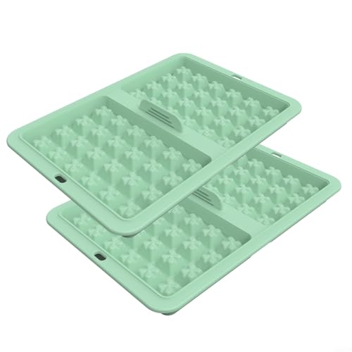 Sileduove Waffeleinsatz Silikon für Form Heißluftfritteuse Zubehör kompatibel mit NJ AF300EU AF400EU AF451EU SL400EU AF500DE Modellen (hellgrün) von Sileduove