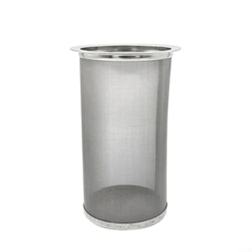 Sileduove Wiederverwendbarer Edelstahl-Kaffeefilter, feines Netz, kaltgebrühtes Teesieb, spülmaschinenfest, passend für Gläser, Metall-Filterkartusche (8 x 15 cm Zylinder) von Sileduove