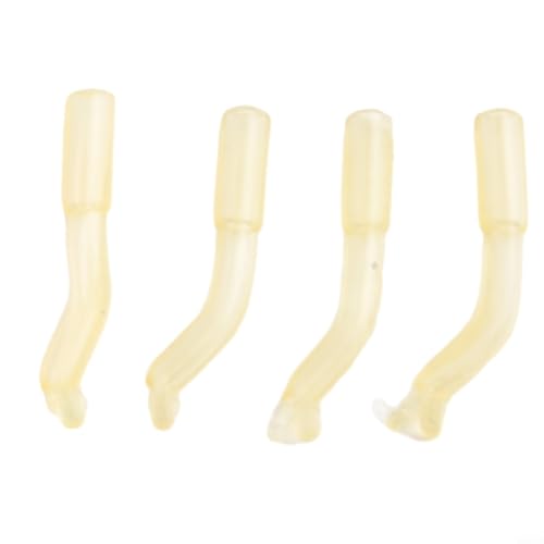 Silikon-Haken-Ausrichter für Angelausrüstung und für Chod-Rig-Setup für Angler (gelb, 50 Stück) von Sileduove