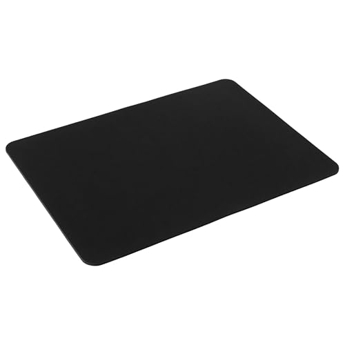 Silent Monsters Mauspad 25 x 20 cm - Stoff Mousepad - Schwarz - Klein, rutschfest & leise, für Gaming Büro Office Homeoffice - 250 x 200 mm Mouse Pad Mat - Mausunterlage für alle Maus Arten von Silent Monsters