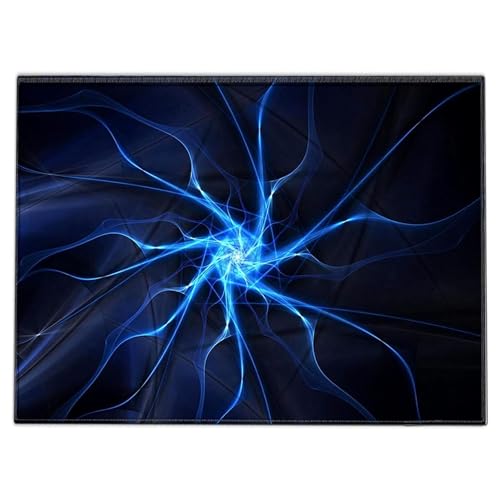Silent Monsters Mauspad 240 x 200 mm Stoff Mousepad Blitz Gewitter - Vernähter Rand, rutschfest & leise, Gaming Büro Office Homeoffice - 24 x 20 cm Mouse Pad Mat - Mausunterlage klein alle Maus Arten von Silent Monsters
