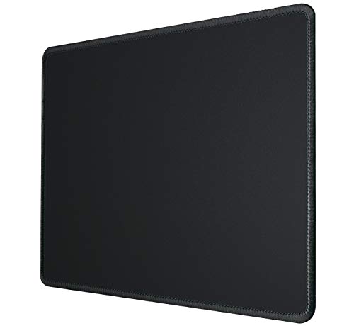 Silent Monsters Mauspad 250 x 200 mm Stoff Mousepad Schwarz - Vernähter Rand, rutschfest & leise, für Gaming Büro Office Homeoffice - 24 x 20 cm Mouse Pad Mat - Mausunterlage klein f alle Maus Arten von Silent Monsters