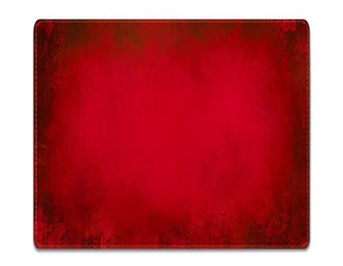 Silent Monsters Mauspad 240 x 200 mm Stoff Mousepad rot - Vernähter Rand, rutschfest & leise, für Gaming Büro Office Homeoffice - 24 x 20 cm Mouse Pad Mat - Mausunterlage klein f alle Maus Arten von Silent Monsters