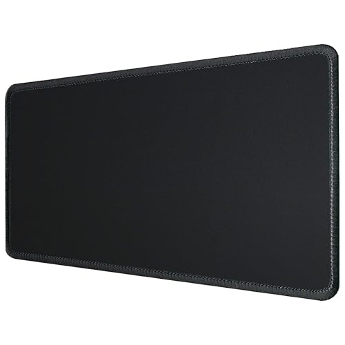 Silent Monsters Mauspad XL 900 x 300 mm großes Mousepad - Groß Schwarz - Vernähter Rand, rutschfest & leise, Gaming Büro Office Homeoffice - Tastatur XXL - 90 x 30 cm Mouse Pad Mat - alle Maus Arten von Silent Monsters