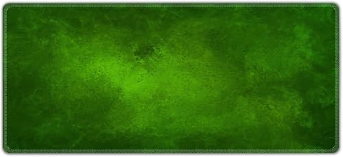 Silent Monsters Mauspad XXL 900 x 400 mm großes Mousepad grün - Vernähter Rand, rutschfest & leise, für Gaming Büro Office Homeoffice - Tastatur - 90 x 40 cm groß Mouse Pad Mat - alle Maus Arten von Silent Monsters