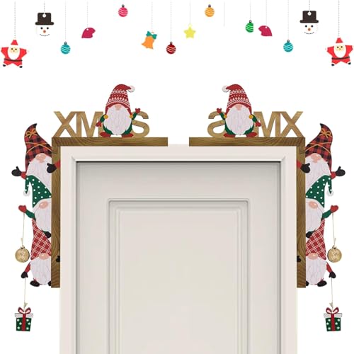 2 Stk Mizhll Holz Santa Weihnachten Tür Ecke Dekor, Weihnachtsdeko Türrahmen Weihnachtsmann und Rentier, Weihnachtsmann weihnachtsdeko Tür für Wände Türen und Fenster Weihnachtsecktürrahmen Deko 2 Stk Mizhll Holz Santa Weihnachten Tür Ecke Dekor, Weihnachtsdeko Türrahmen Weihnachtsmann und Rentier, Weihnachtsmann weihnachtsdeko Tür für Wände Türen und Fenster Weihnachtsecktürrahmen Deko von Silent-Qiaoyou