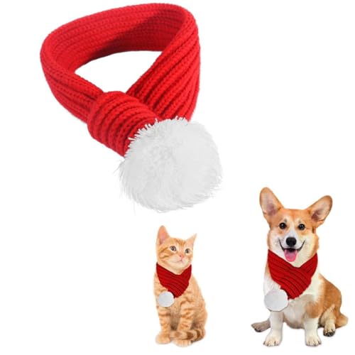 Weihnachtskostüm Hundekleidung, Weihnachten Haustier Schal, Weihnachts-Schal für Hunde und Katzen,Weihnachtskostüm für Hund, Haustier-Urlaubsparty-Kostüm, für Mittlere Groß Hunde (L) von Silent-Qiaoyou